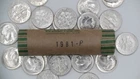1981 P Roosevelt Dimes Uncirculated BU 50 Coins Pulled From Mint Sets