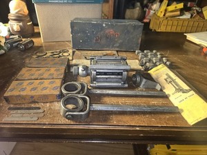 AMMCO MODEL 1450 THRIFTY CYLINDER HONE AS SHOWN WITH METAL CASE