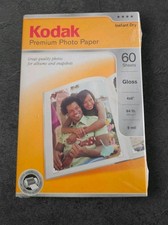 Kodak Premium Photo Paper 60 Sheets 4x6 Gloss Brand Instant Dry New Sealed