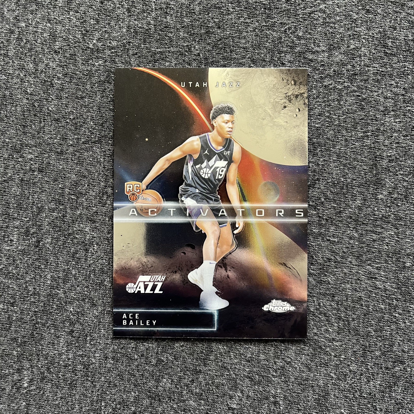 2025-26 Topps Chrome #AC-15 Ace Bailey Rookie Activators Utah Jazz