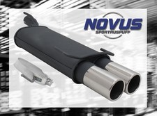 NOVUS Sportauspuff Gruppe N ESD 2x 90mm rund für Opel Astra F Fließheck