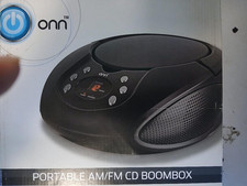 CD Boombox Am/Fm Radio W/ 3.5 mm Aux-in Battery and AC Powered. New