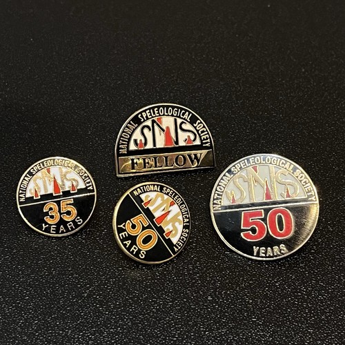 National Speleological Society SNS Emblem Lapel Pins Lot NSS 35 50 Years Fellow