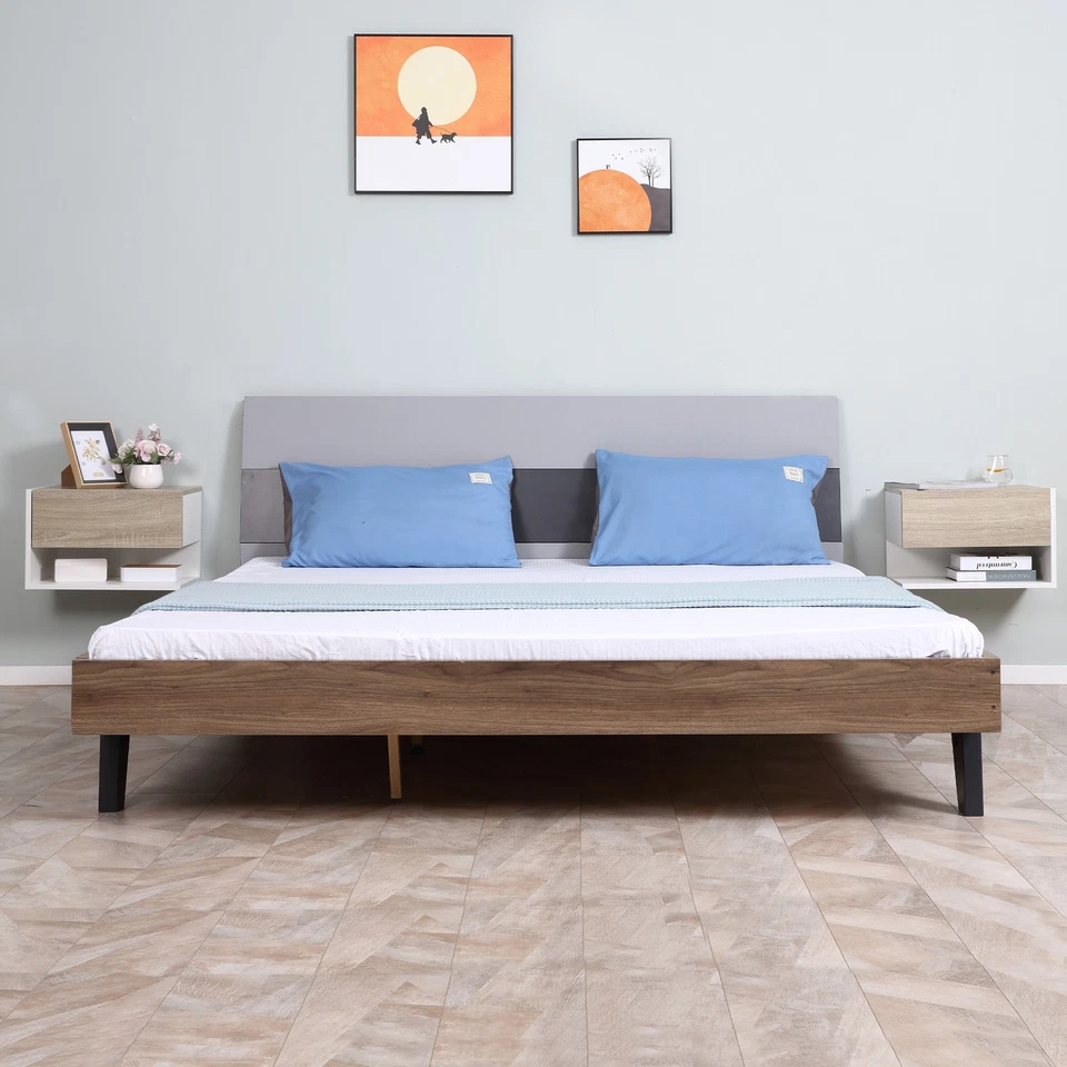 HOMCOM Table de chevet 46x30x30cm Multicolore - Photo 3/4