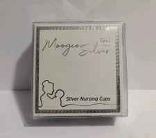 New! MoogCo Silver Nursing Cups Nipple Shields For Newborn 925 Silver