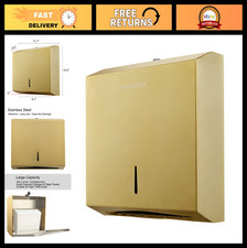 Wall Mount Stainless Steel Paper Towel Dispenser - Tri-Fold, Multi-Fold, C-Fold,