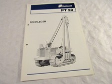 Brochure Fiat-Allis Fiatallis PT 20 cingolato posatubi da 193 cv del 1976