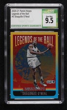 2020 NBA Hoops Legends of the Ball Shaquille O'Neal #5 CSG 9.5 Gem Mint HOF 09r5