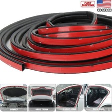 33ft B-shape Rubber Car Door Seal Strip Hollow Edge Guard Protector Universal
