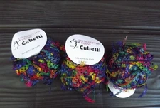 Trendsetter Cubetti, 3 ball lot, 3 x 25 gr. 70 m/77 yards each, Novelty Yarn