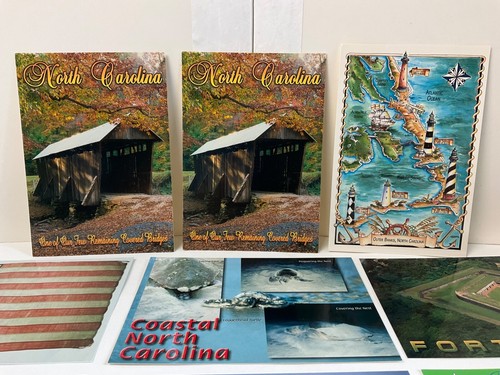 Vintage Lot Postcards/Card Outer Banks Beaufort Tar Heel Toast Cape Lookout Bird - Picture 2 of 10