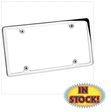 Billet Specialties 55120 - Plain License Plate Frame without Light - Polished
