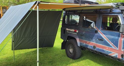 Terrafirma Vehicle 2500 (2.5m) Awning Front Extension Windbreak Sunshade TF1700 - Picture 5 of 5