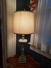 Large Elegant Classical Porcelain w applied soft paste Grapes Table Lamp 1950's — photo 2