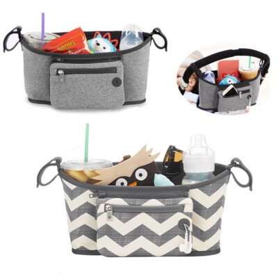 Baby Stroller Bag Universal Wearproof Diaper Nappy Bag Multi-Pocket Mummy Bag