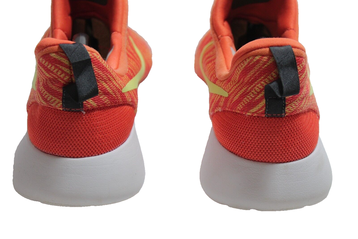 NIKE Roshe Run Slip-On Electric Orange Sneakers Shoes  Mens 7.5 or Women 9 Nike Roshe Orange Athletic Shoes for Women for sale | eBay main image 4