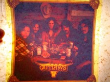 THE OUTLAWS ROCK  ROLL 1970's VINTAGE AMERICANA IRON ON TRANSFER B-8