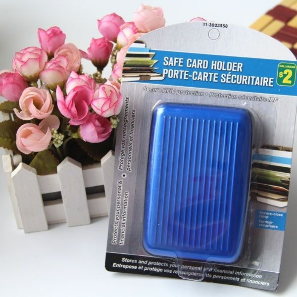 Mini RFID Aluminum Wallet Credit Card Holder Business Card Case