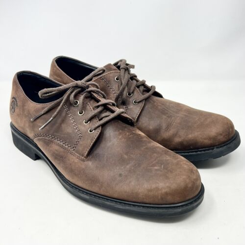 Timberland Mens Concourse Buck Oxford Lace Up Brown Leather 56583 Size 9