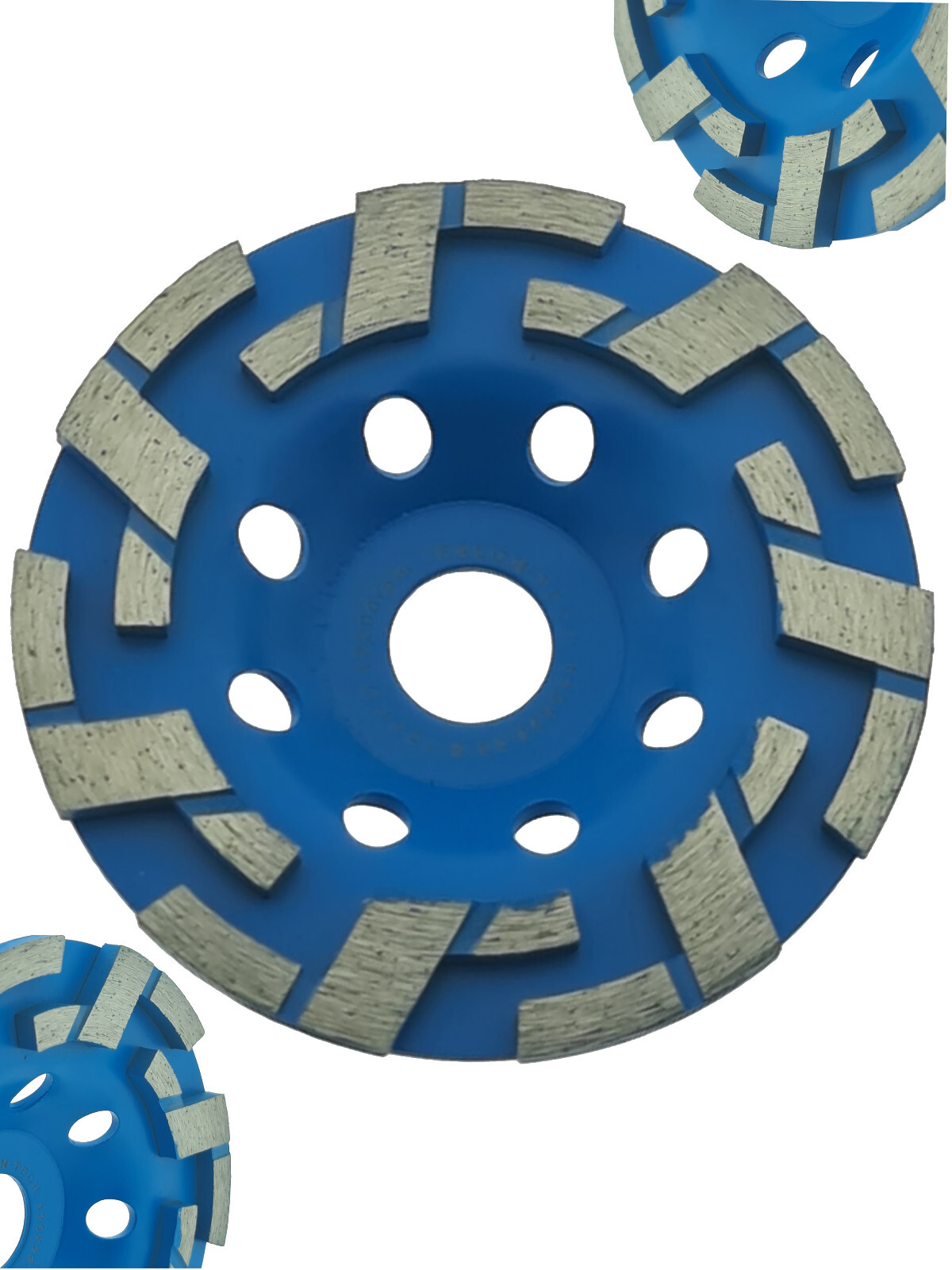 Profi Diamant Schleiftopf Ø 125mm Schleifteller Topfscheibe Granit, Estrich Blau