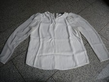 Tolle Bluse mit durchsichtigen Ärmeln und silbernen Nieten von ZARA Gr. L