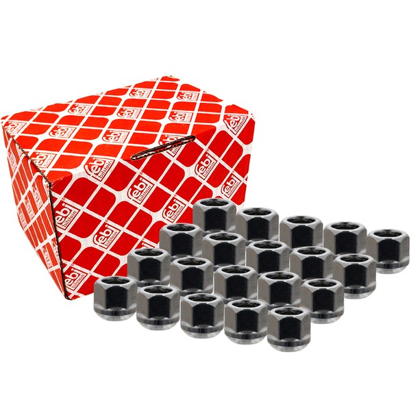 20X Febi 46688 Radmutter M12X1,5Mm FüR Accord 4-6 Civic Insight Jazz Prelude-image