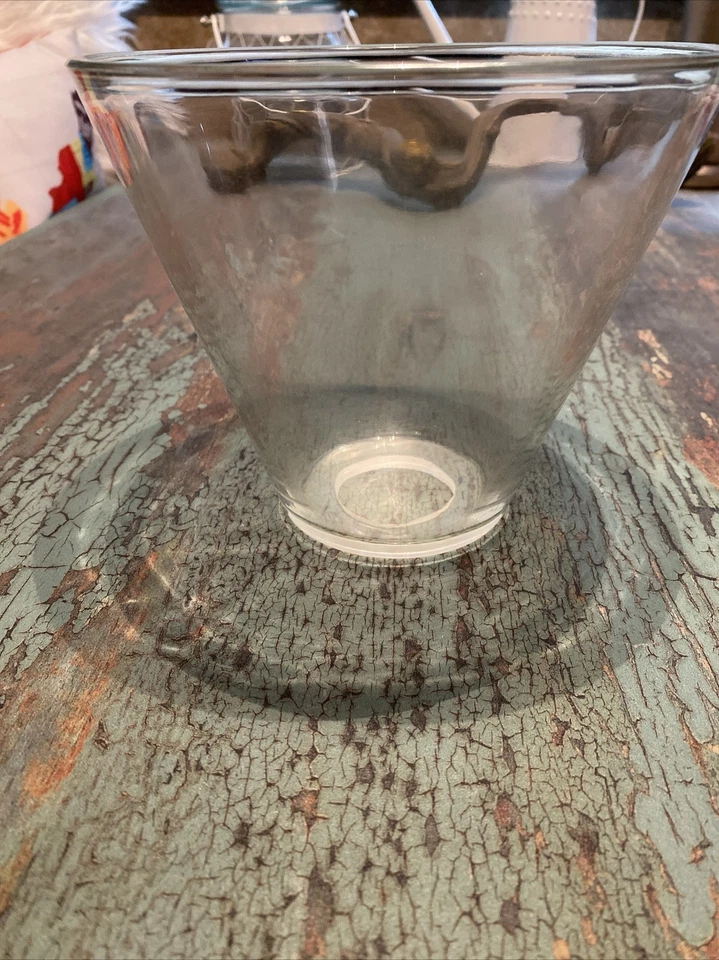 6吊坠照明地球仪透明玻璃6英寸高6英寸底部3英寸顶部 — 第 4/4 张图片