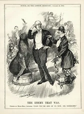 RARE PUNCH 1912 CARTOON -  MAX BEERBOHM ILLUSTRATION