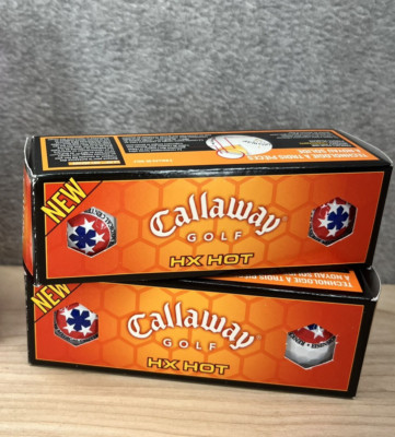 2 Callaway HX Hot Golf Ball Eisenhower Logo