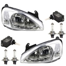 Scheinwerfer Set Halogen passend für Opel Corsa C -03 mit LWR 2x H7 System Valeo