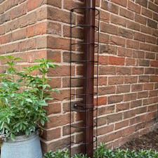 Drainpipe Tube Semi Circle Metal Garden Trellis Plant Support (100cm) Set of 2