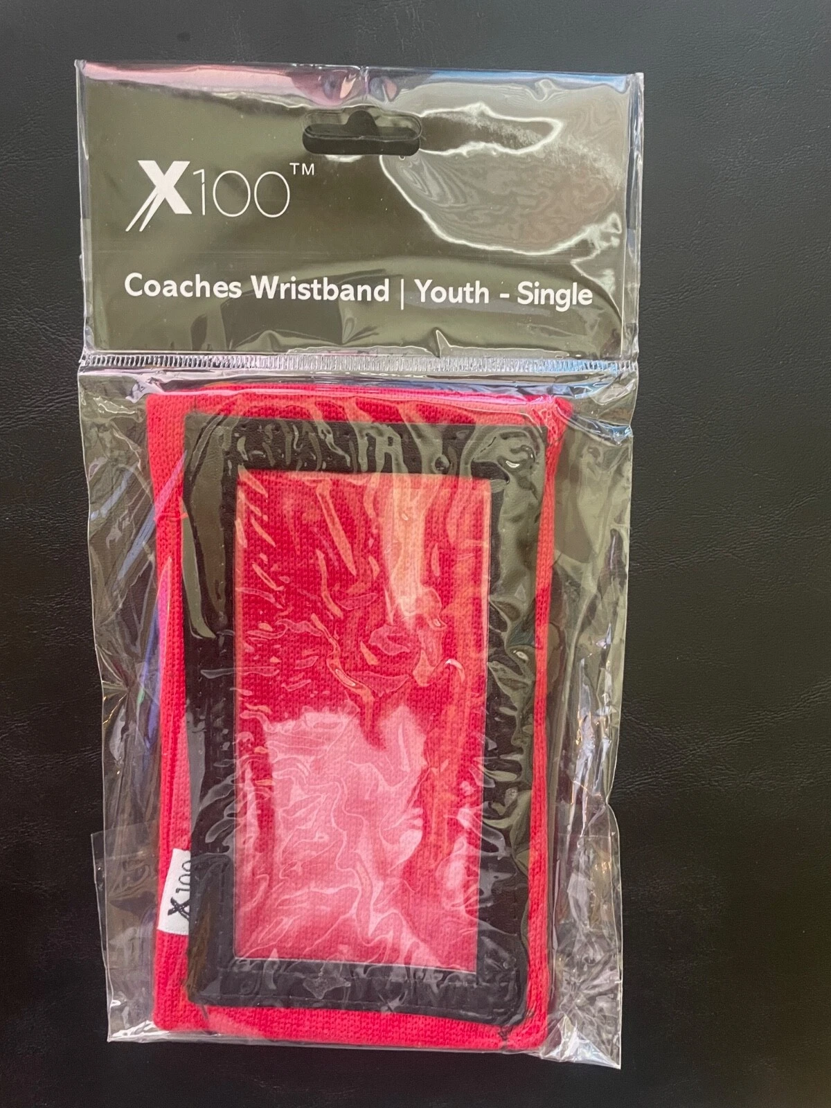 Bracciale Coaches X100 Play Calling calcio baseball calcio giovani rosso