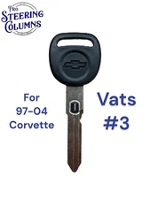 97-04 CHEVROLET CORVETTE VATS IGNITION CHIP KEY NEW OEM #3 OHMS-0.681k