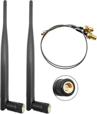 2 Pcs 915MHz LoRa Antenna Indoor 5dBi Gain Omni SMA Male with IPEX Cable