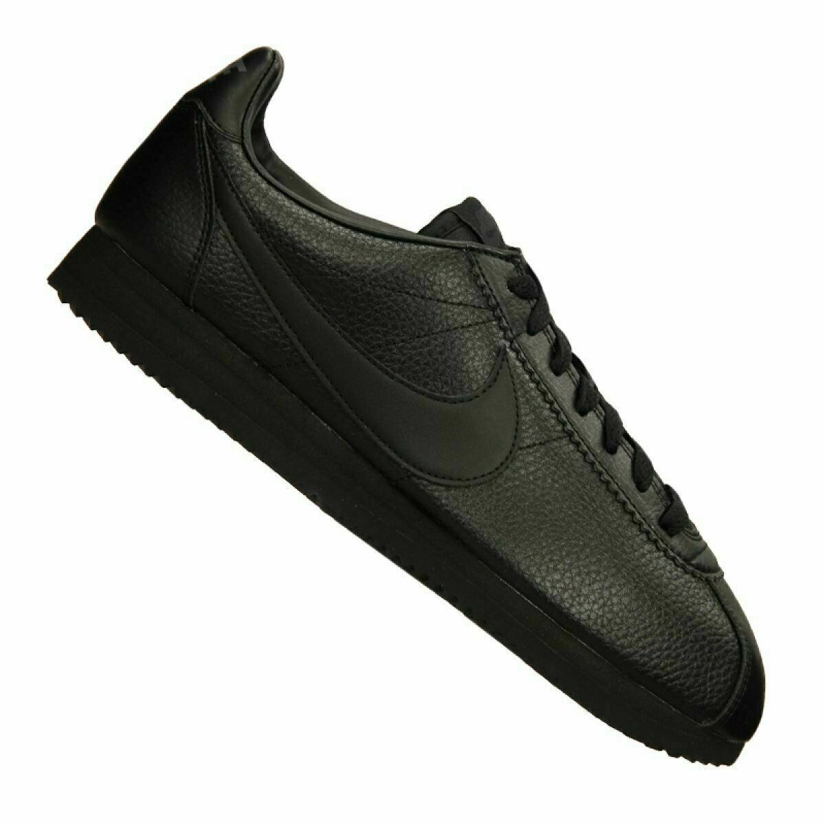 Nike Classic Cortez Leather OG - 2018 - Triple Black - Size UK 10