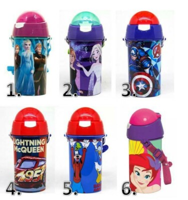 Disney / Marvel Sport-Trinkflasche Frozen, Cars, Princess, Avengers, Mickey