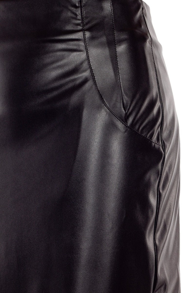 スカート Leather Pencil Skirt Skirt leather pencil Black Size 0, 2, 4, 6, 8 US Fashionable