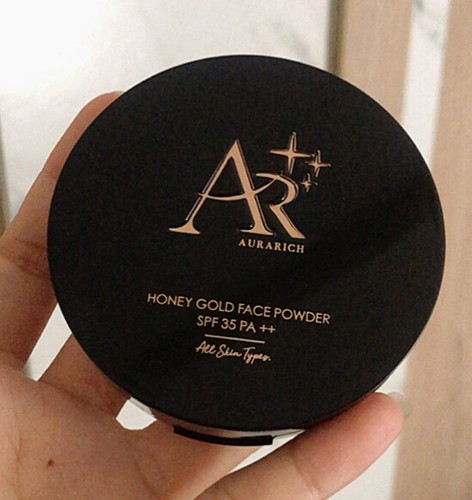 AURARICH Honey Gold Face Powder #02 SPF35 PA++ 15 g with collagen - Picture 9 of 14
