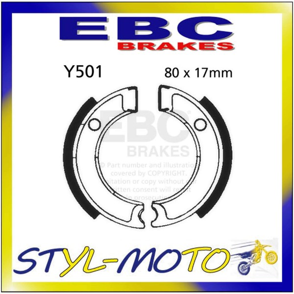 Y501 Rachen Hinten EBC Yamaha PW 50 1980-2018-image