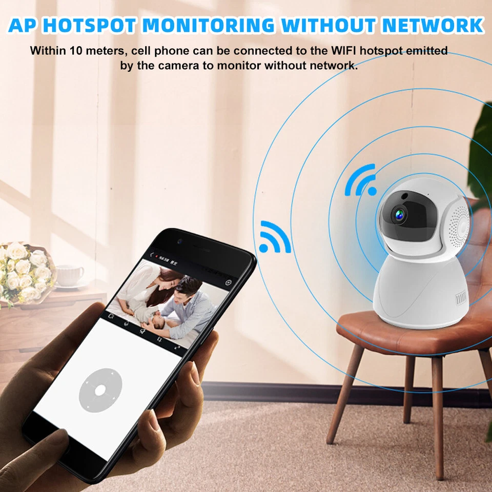 Yi Lot App 5G Wifi IP Security Camera Smart Night Vision Outdoor Indoor Camera - Image 4 of 4