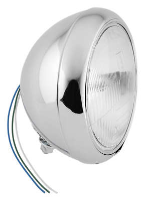 Drag Specialties 7'' Chrome Headlight HARLEY FAT BOY HERITAGE SLIM DELUXE 86-17