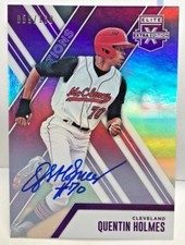 Quentin Holmes 2017 Panini Elite Extra Edition Aspirations Purple Auto #d 59/100