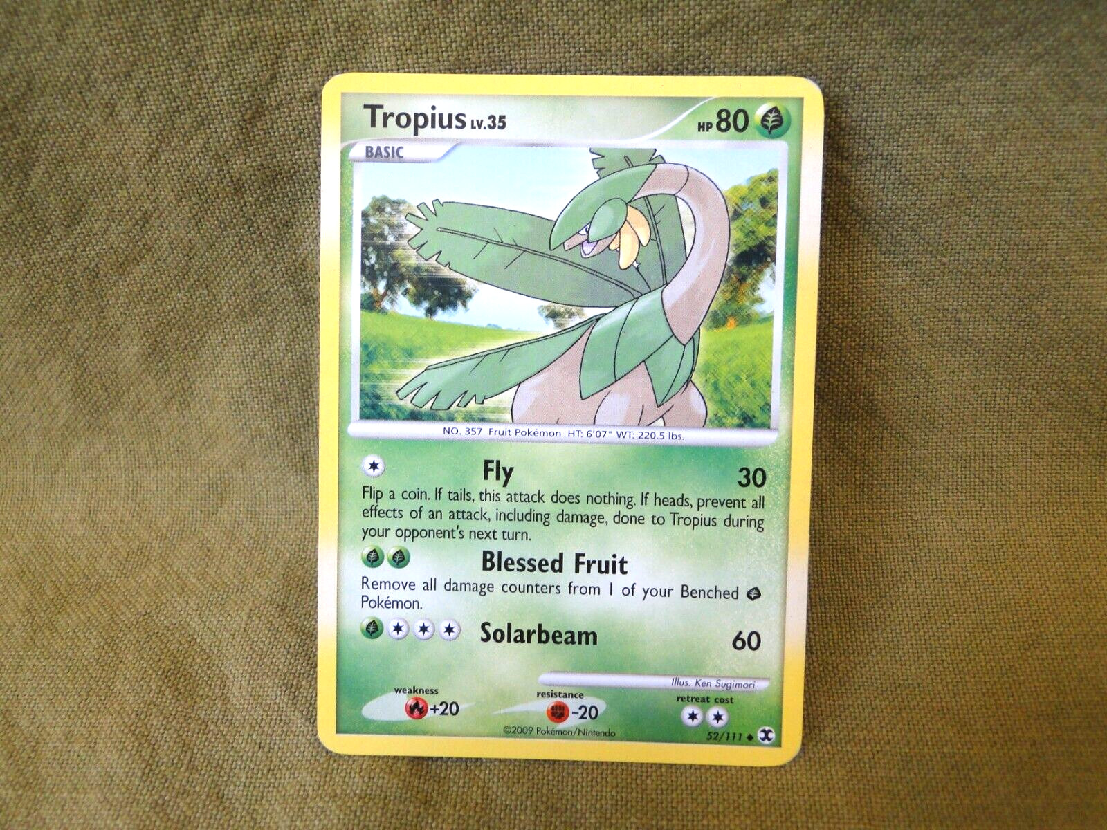 Pokemon Trading Card - Rising Rivals: Tropius LV.35 52/111