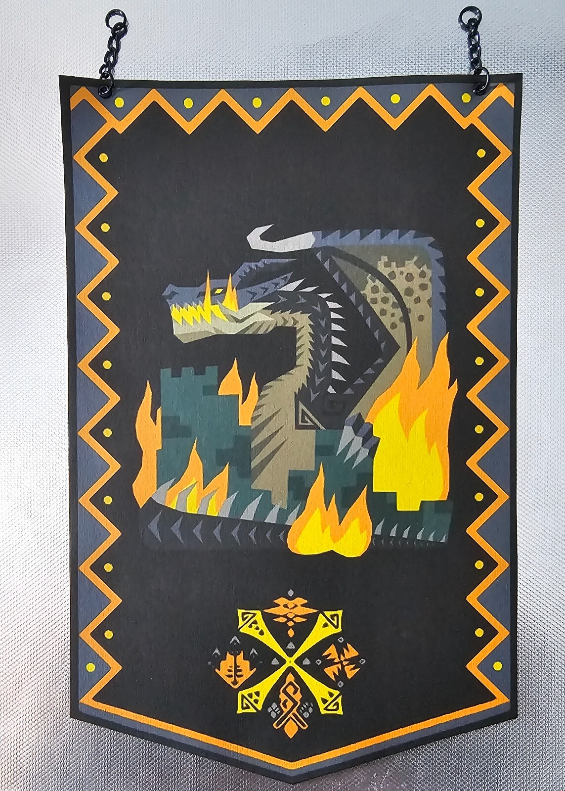 Banner de tela hecho a medida Monster Hunter Fatalis