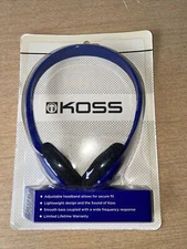 184995  KOSS KPH7 Lightweight On-Ear Headphones (Blue) with Adjustable Headband