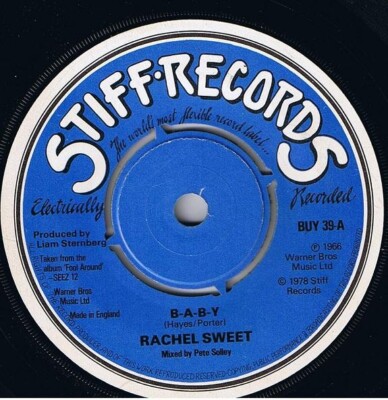 Rachel Sweet - B-A-B-Y UK - 7'' Single VG Stiff Records 