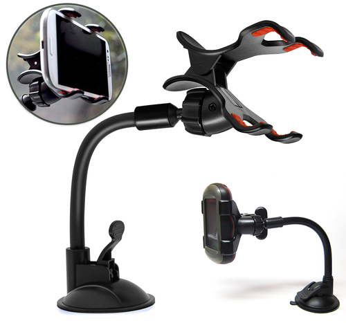 Flexible Car Windshield Suction Mount Clip Holder For Garmin Oregon 550 550t GPS - 第 1/6 張圖片