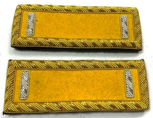 INDIAN WARS US ARMY M1872 CAVALRY 1ST LIEUTENANT TUNIC SHOULDER BOARDS W/CILPS