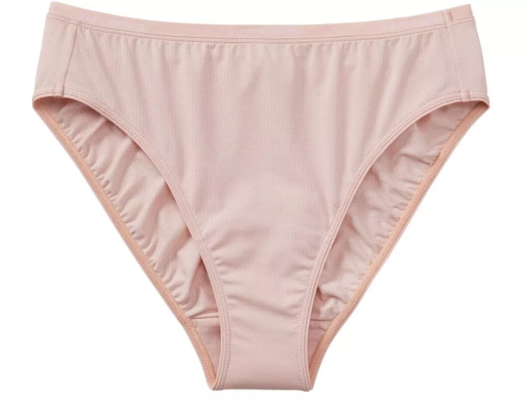 Duluth Trading Womens Breezeshooter Hi-Cut Underwear XS (2-4) Champagne Pink