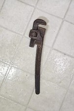 Vintage TRIMO 18" Drop Forged Straight Pipe Wrench - Made in USA